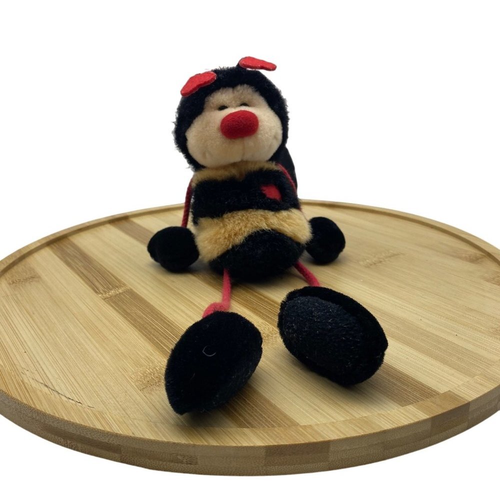 Vintage Russ Berrie BANGLES the Valentine Bumble Bee Plush Stuffed Toy 11" Long